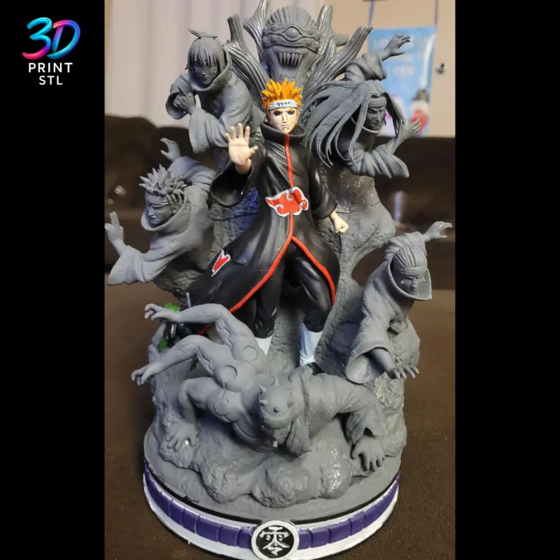 Pain & Six Paths Diorama Naruto Shippuden | STL for 3D Printers - Image 6