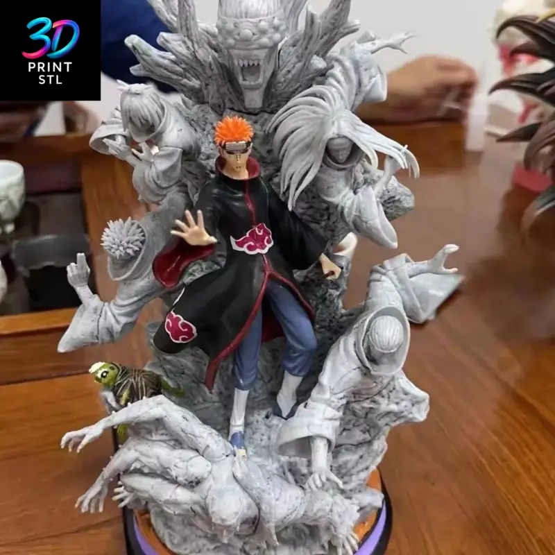 Pain & Six Paths Diorama Naruto Shippuden | STL for 3D Printers - Image 7