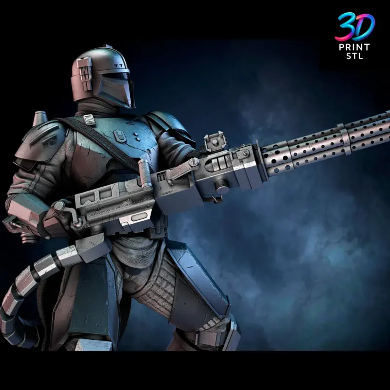 Paz Vizsla Figure Star Wars | STL for 3D Printers - Image 3