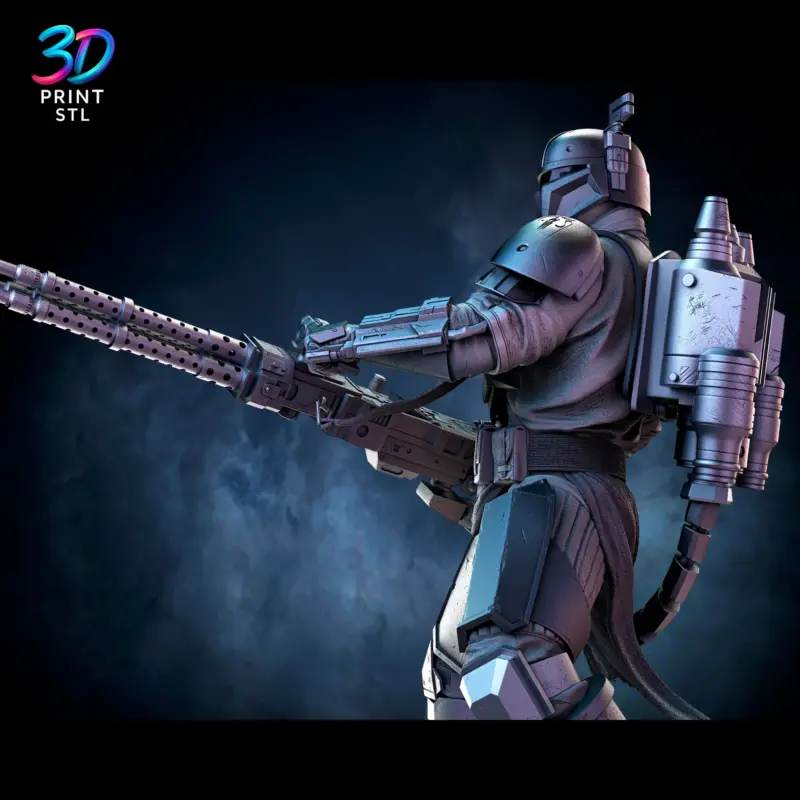 Paz Vizsla Figure Star Wars | STL for 3D Printers - Image 4