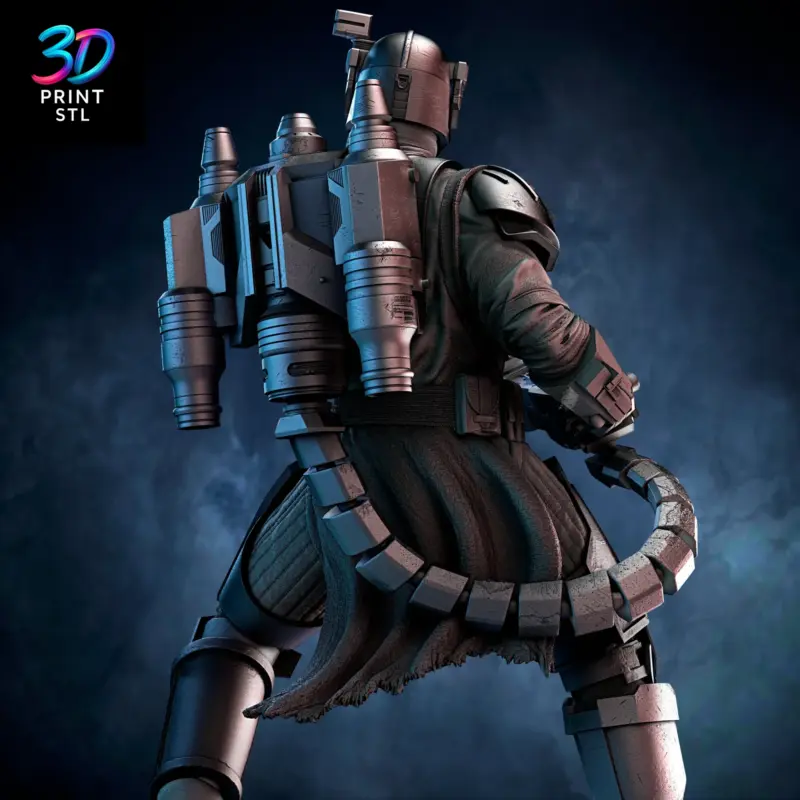 Paz Vizsla Figure Star Wars | STL for 3D Printers - Image 5
