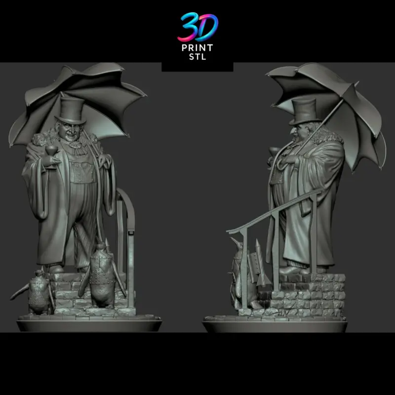 Penguin Figure Batman Returns | 3D Print File | STL - Image 6