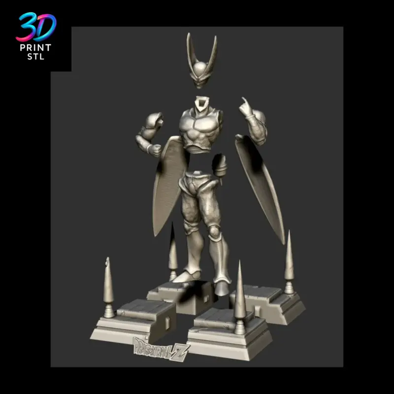 Perfect Cell Figure Dragon Ball Z | STL for 3D Printers - Image 5