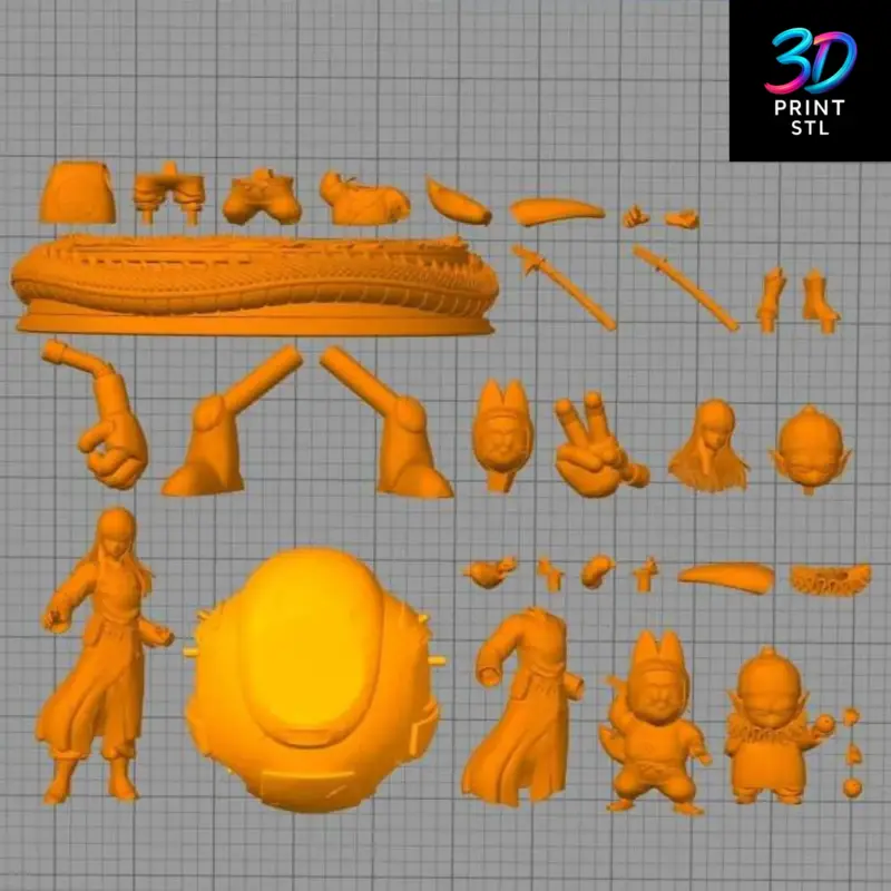 Pilaf Gang Diorama Dragon Ball | 3D Print File | STL - Image 8