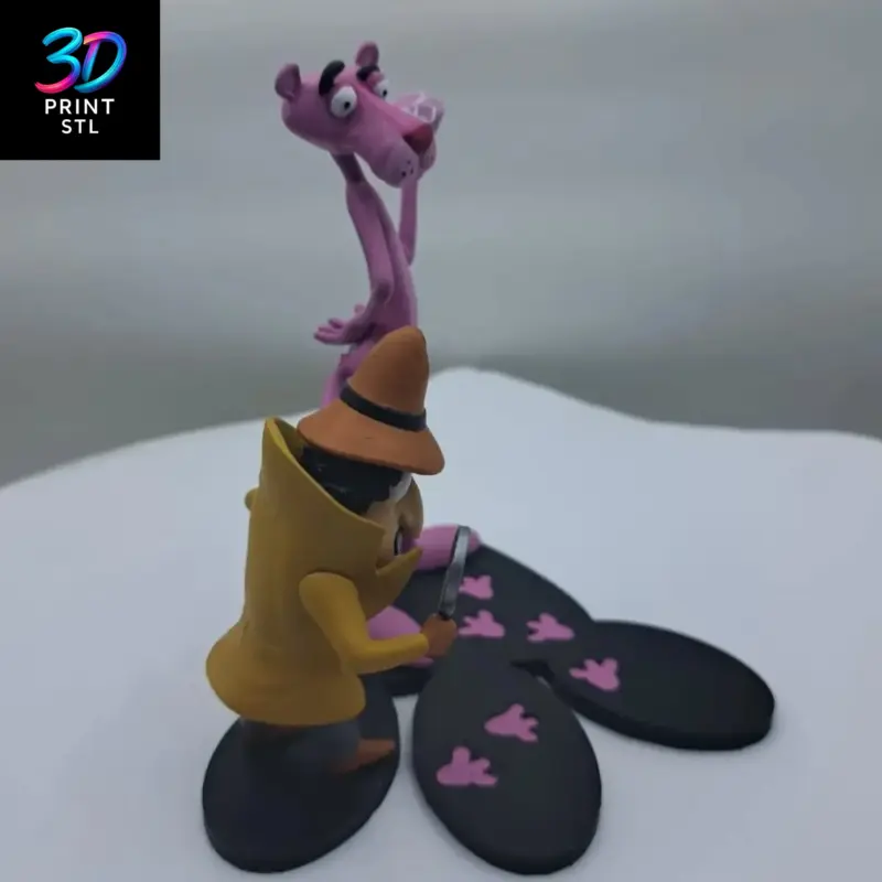 Pink Panther & Inspector Figure Cartoons | 3D Print File | STL - Image 4