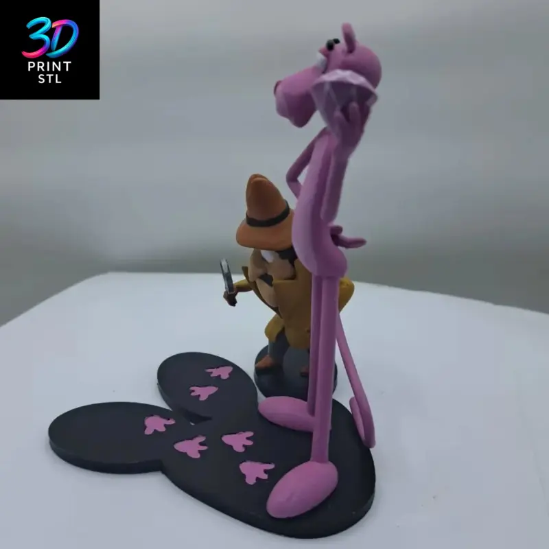 Pink Panther & Inspector Figure Cartoons | 3D Print File | STL - Image 5