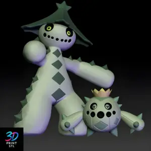 Cacnea and Cacturne Pokemon | 3D Print File | STL