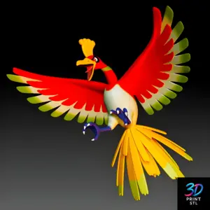 Ho-Oh Pokemon | 3D Print File | STL