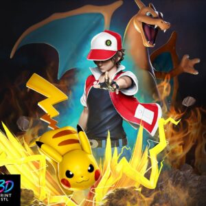 Pikachu Pokemon | 3D Print File | STL
