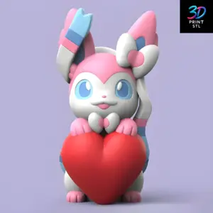 Sylveon Pokemon | 3D Print File | STL