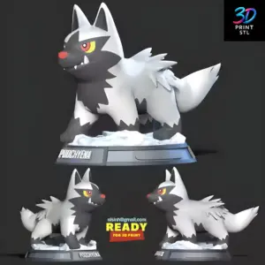 Poochyena Pokémon | STL for 3D Printers