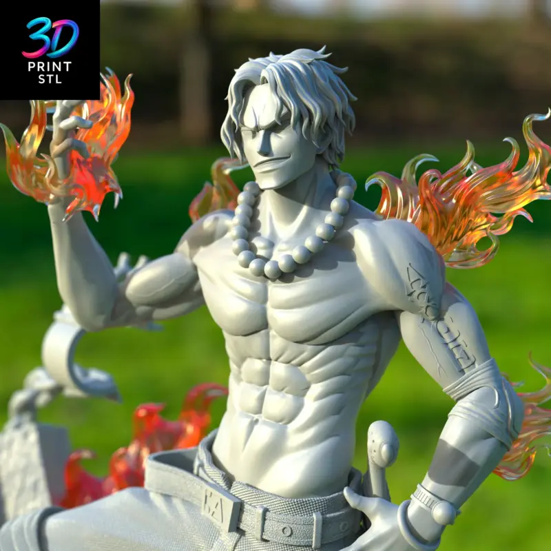 Portgas D. Ace One Piece | STL for 3D Printers - Image 2