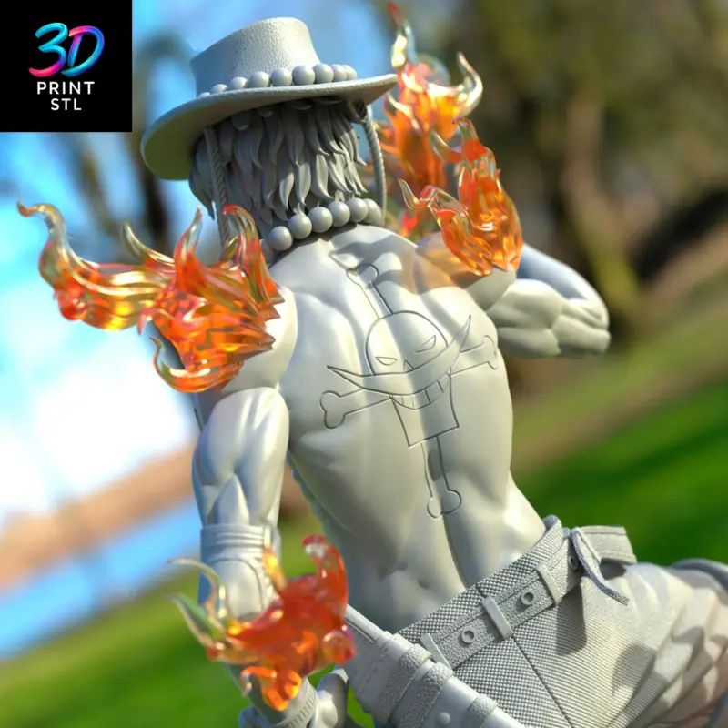 Portgas D. Ace One Piece | STL for 3D Printers - Image 4