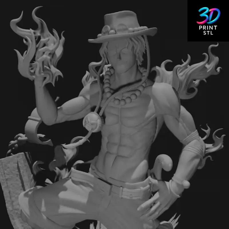 Portgas D. Ace One Piece | STL for 3D Printers - Image 6