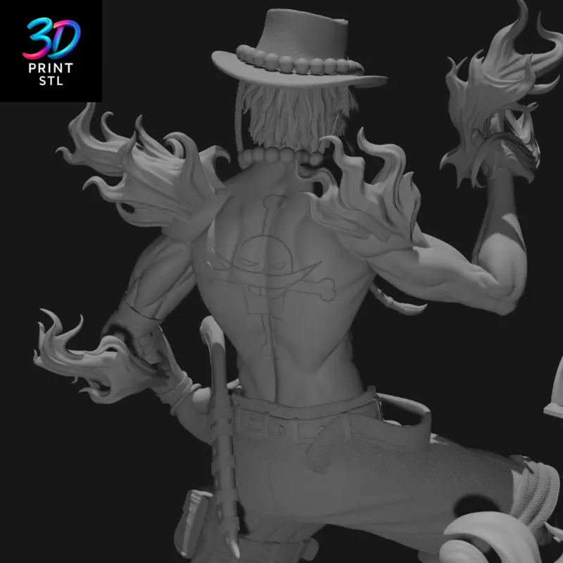 Portgas D. Ace One Piece | STL for 3D Printers - Image 7