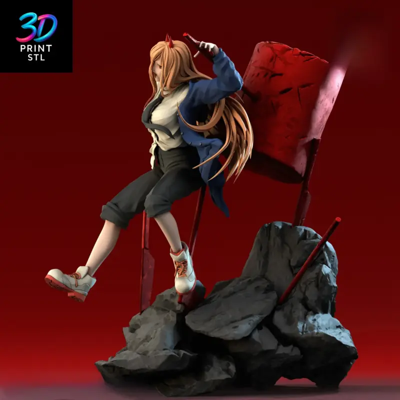 Power Figure Chainsaw Man | 3D Print Model | STL - Image 2