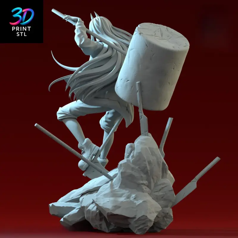 Power Figure Chainsaw Man | 3D Print Model | STL - Image 5