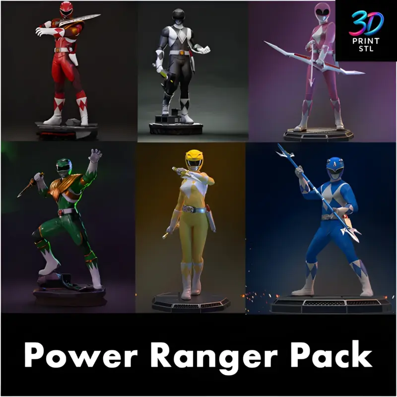 Power Ranger Pack | 3D Print File | STL