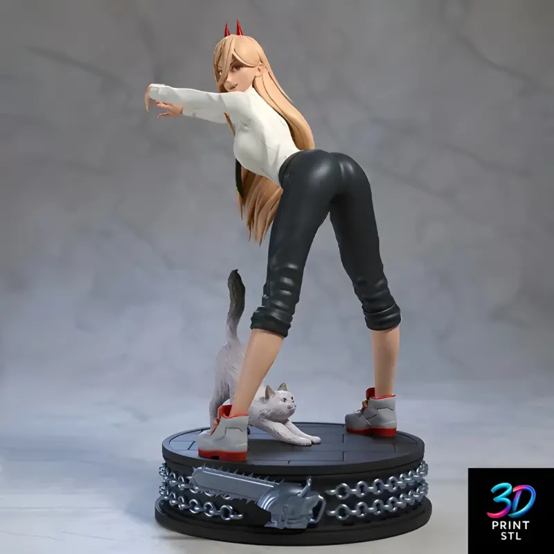 Power from Chainsaw Man | High-Detail STL 3D Model