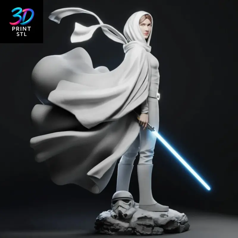 Princess Leia Star Wars | STL File for 3D Printing - Image 5