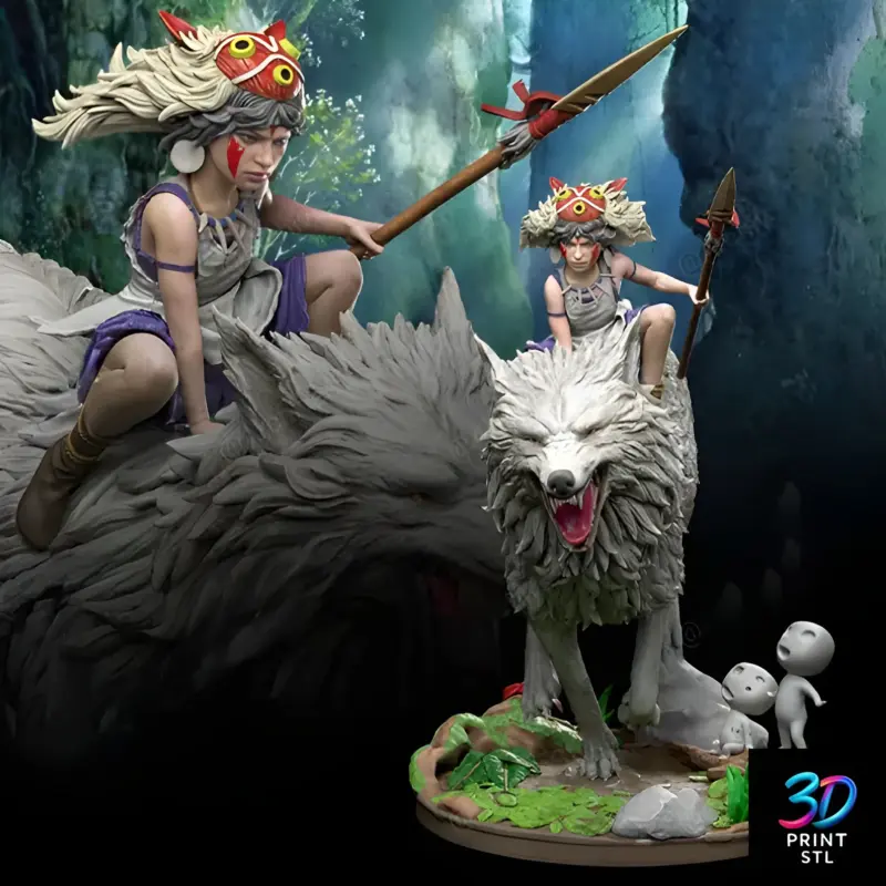 Princess Mononoke | STL for 3D Printers - Image 2