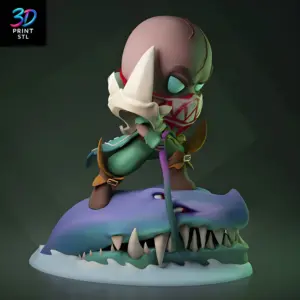 Pyke Chibi League of Legends | 3D Print File | STL