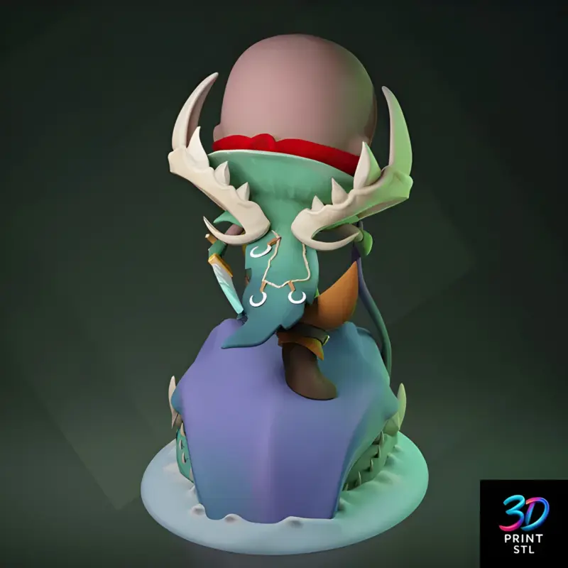 Pyke Chibi League of Legends | 3D Print File | STL - Image 2