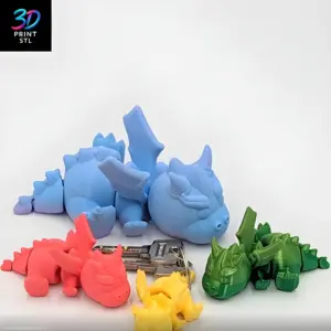 Pyro Flexi Dragon | 3D Print File | STL