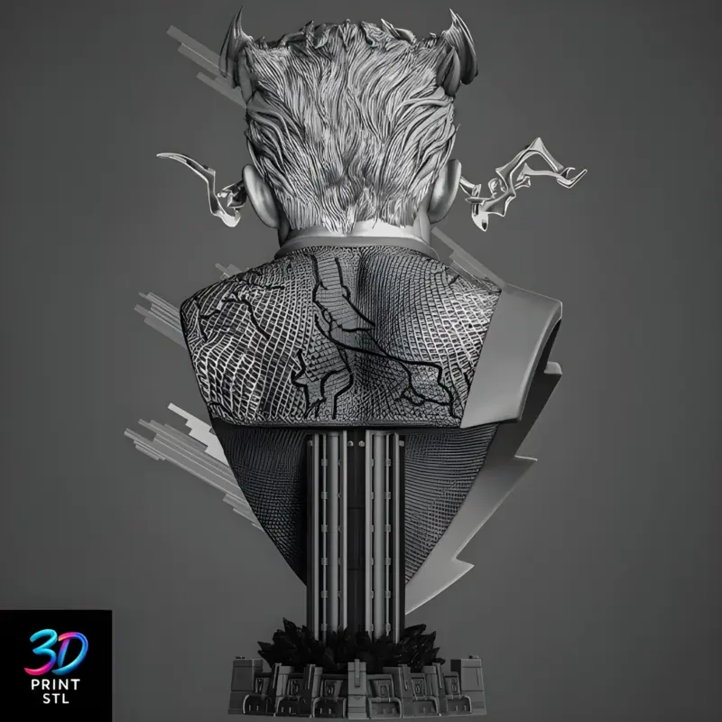 Quick Silver Bust | 3D Print File | STL - Image 2