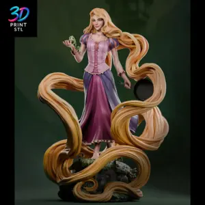 Rapunzel and Pascal Tangled | 3D Print File | STL