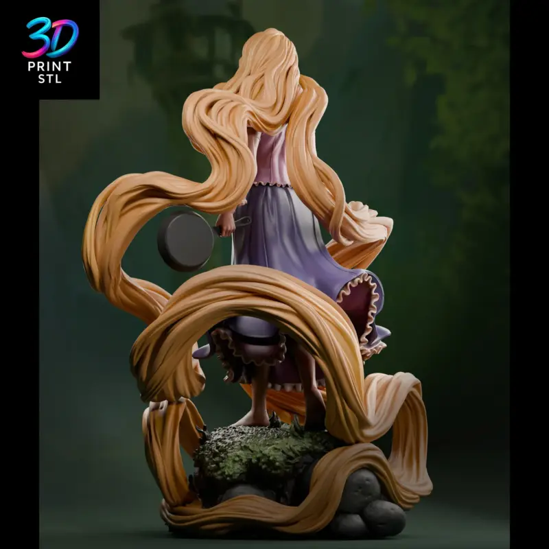 Rapunzel and Pascal Tangled | 3D Print File | STL - Image 3