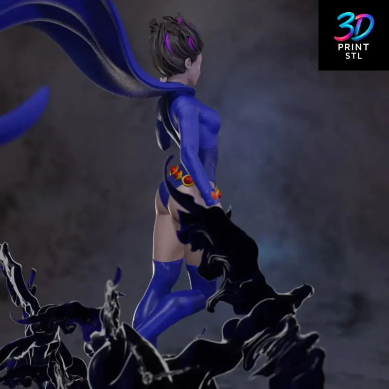 Raven Figure Teen Titans | STL File for 3D Printing - Image 2