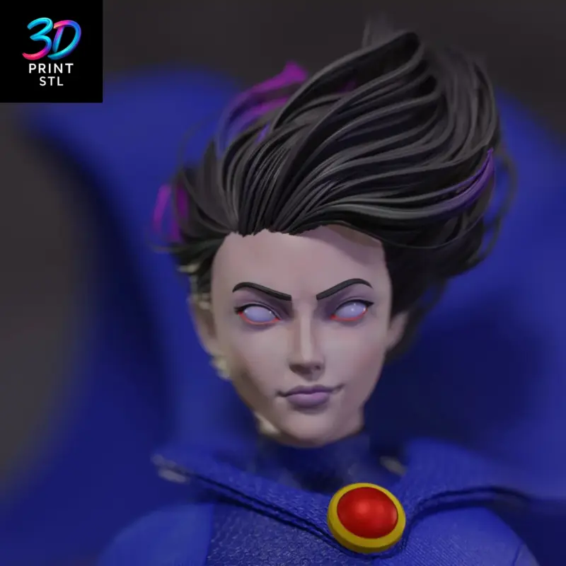 Raven Figure Teen Titans | STL File for 3D Printing - Image 4