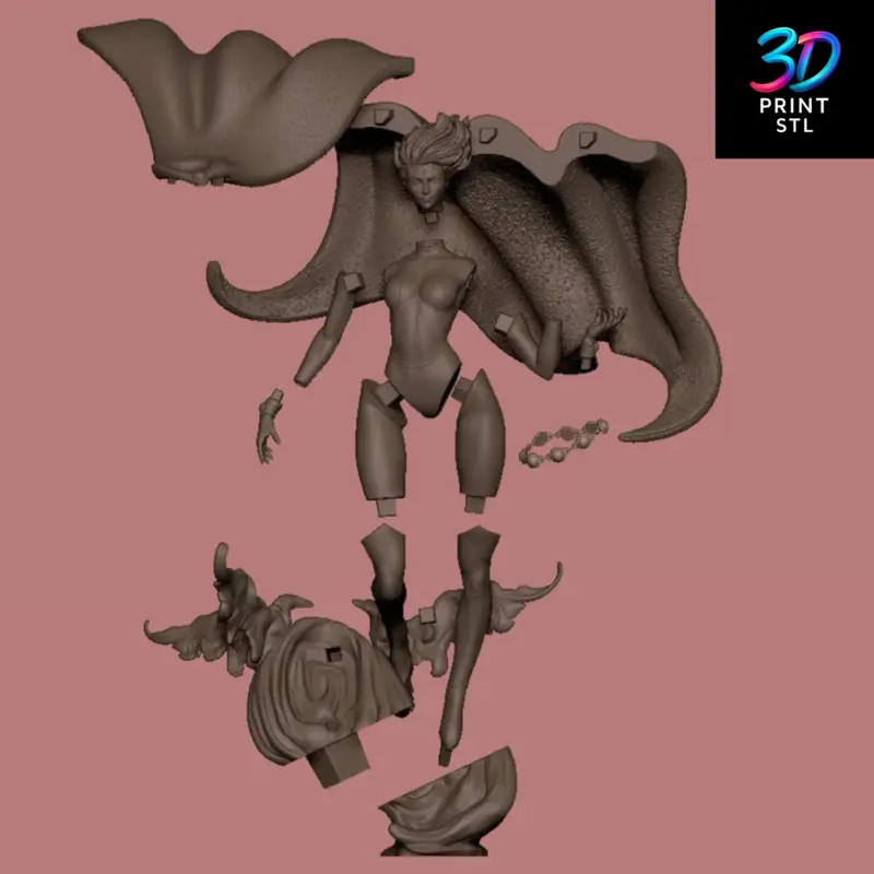 Raven Figure Teen Titans | STL File for 3D Printing - Image 6