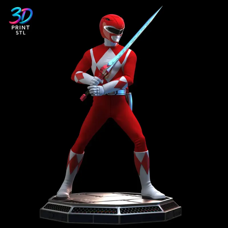 Red Power Ranger Power Rangers | 3D Print Model | STL - Image 2