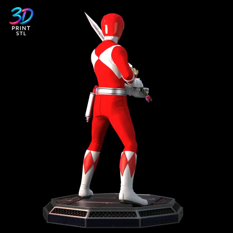 Red Power Ranger Power Rangers | 3D Print Model | STL - Image 3