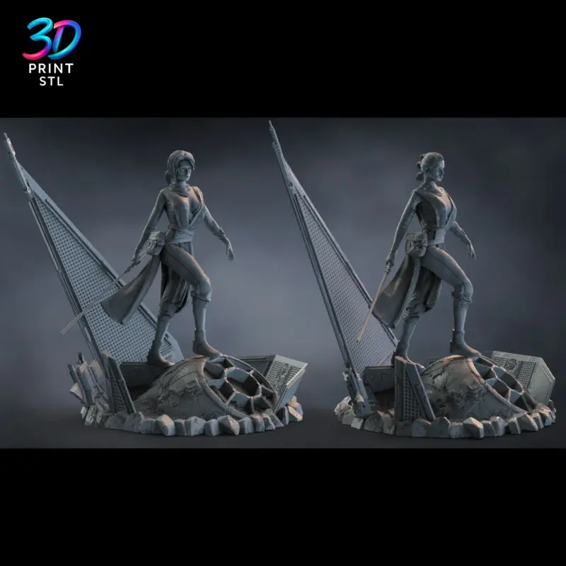 Rey Star Wars | STL File for 3D Printing - Image 4