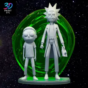 Rick and Morty Figure | 3D Print Model | STL