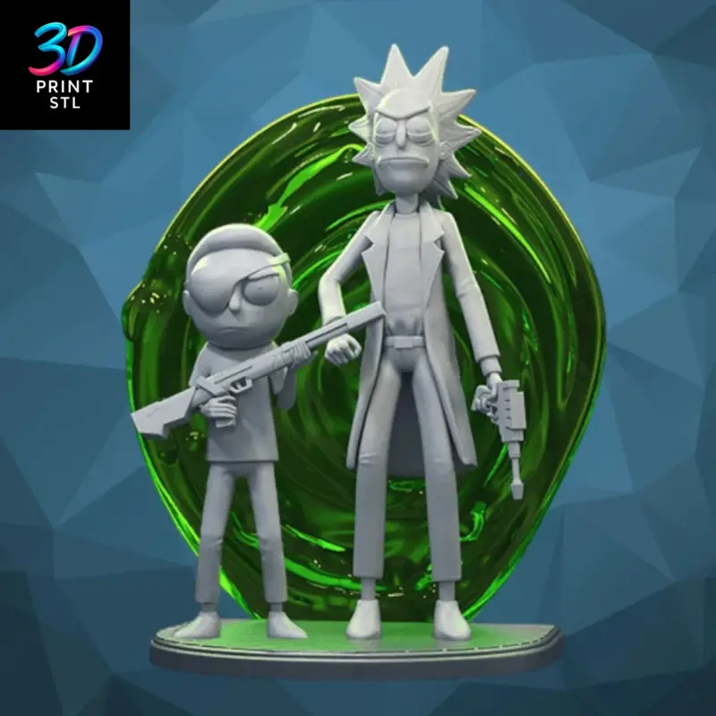 Rick and Morty Figure | 3D Print Model | STL - Image 2