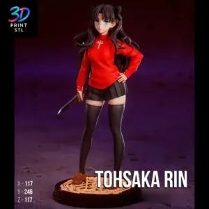Rin Tohsaka Figure Fate | STL File for 3D Printing