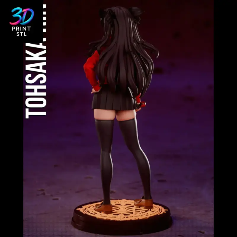 Rin Tohsaka Figure Fate | STL File for 3D Printing - Image 2