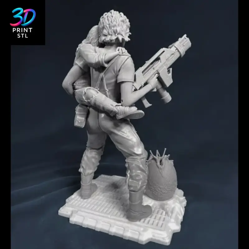 Ripley and Newt Figure Aliens | STL for 3D Printers - Image 7