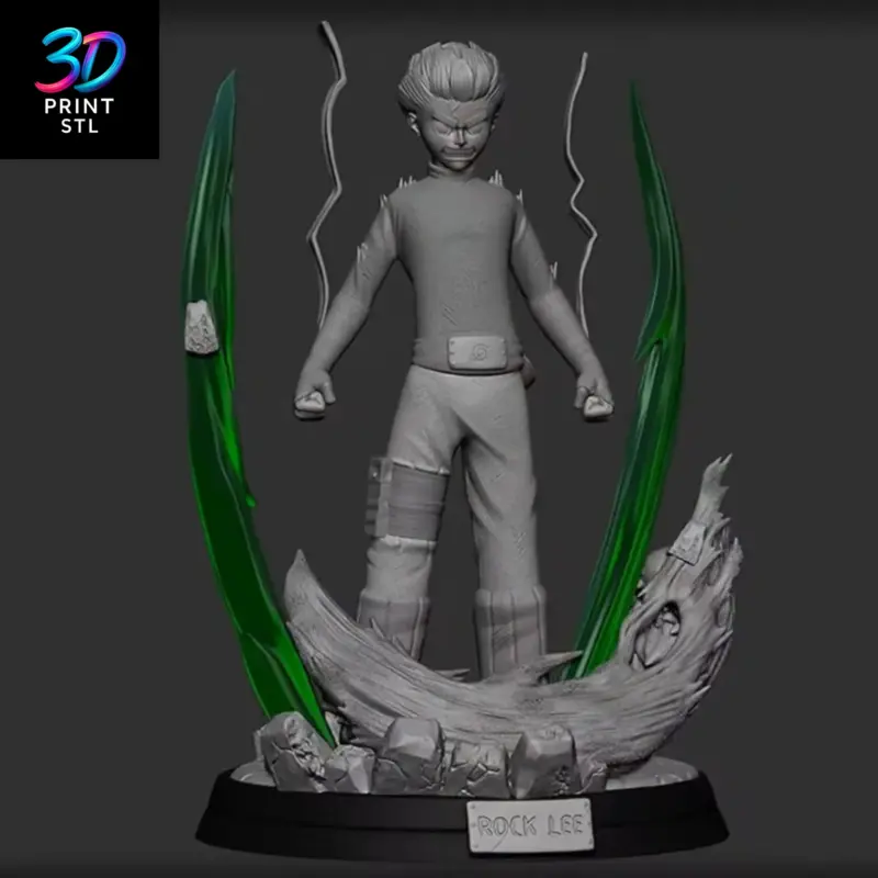 Rock Lee Naruto | STL for 3D Printers - Image 3