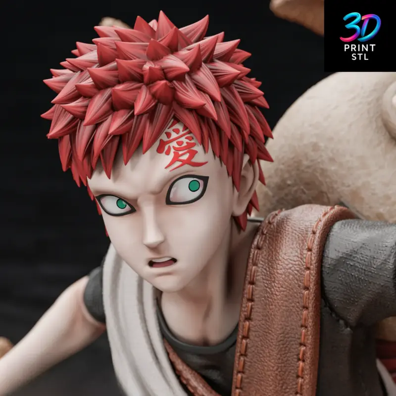 Rock Lee vs Gaara Diorama Naruto | 3D Print File | STL - Image 4