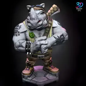 Rocksteady Teenage Mutant Ninja Turtles | STL for 3D Printers