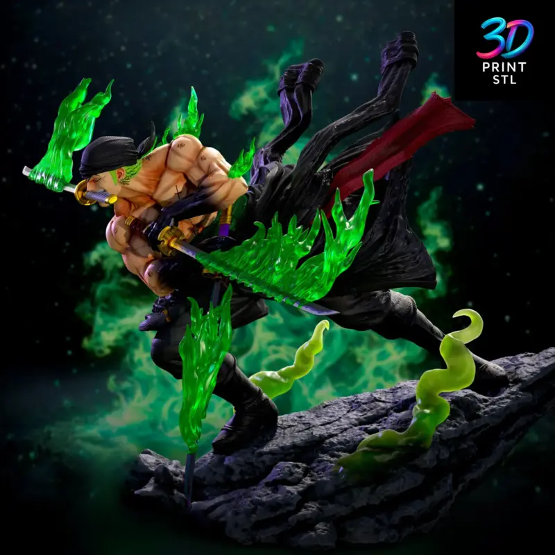 Roronoa Zoro Figure One Piece | STL for 3D Printers - Image 3