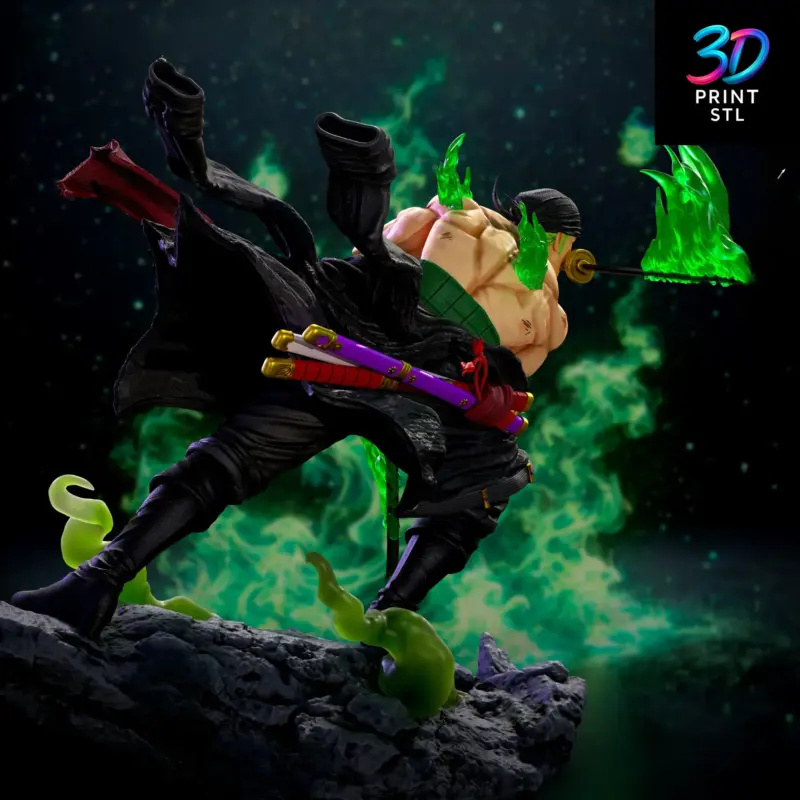 Roronoa Zoro Figure One Piece | STL for 3D Printers - Image 4