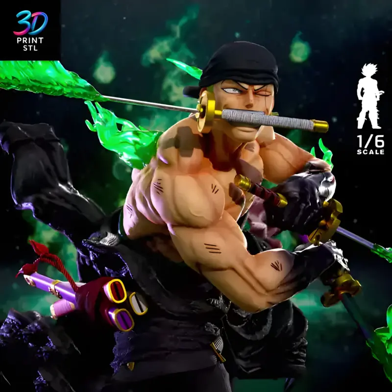 Roronoa Zoro One Piece | STL for 3D Printers - Image 3