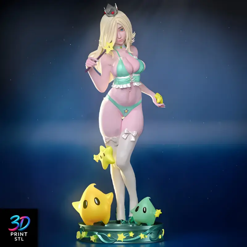 Rosalina Green Dress | STL for 3D Printers - Image 2