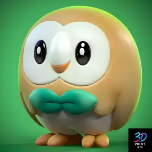 Rowlet | 3D Print File | STL